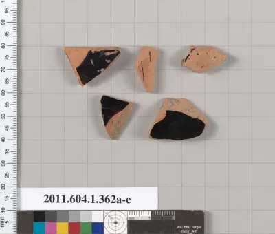 Terracotta fragments of kylikes(drinking cups)
