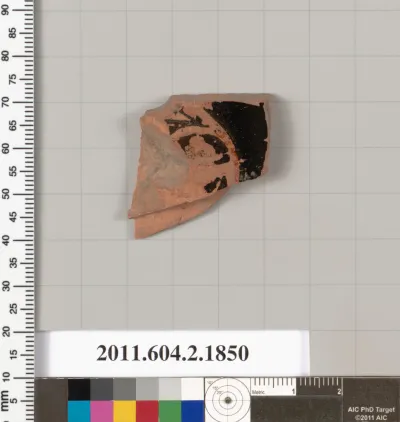 Terracotta fragment of a skyphos (deep drinking cup)