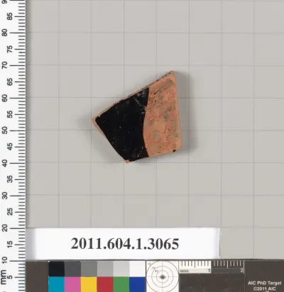 Terracotta fragment of a kylix (drinking cup)