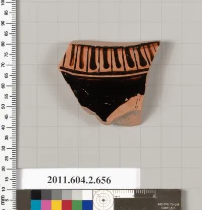 Terracotta fragment of a column-krater (bowl for mixing wine and water)