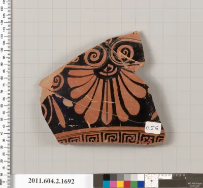 Terracotta fragment of a skyphos (deep drinking cup)