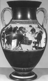 AMPHORA, BELLY, TYPE A (ATHENIAN, BLACK-FIGURE)