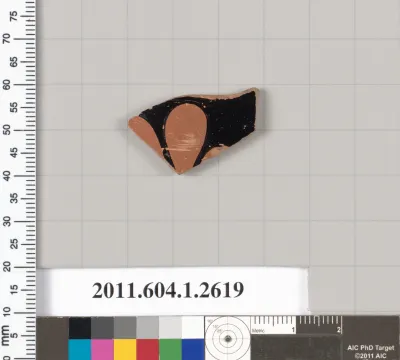 Terracotta fragment of a kylix (drinking cup)