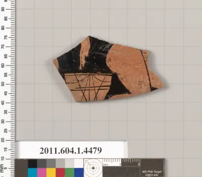 Terracotta fragment of a kylix (drinking cup)