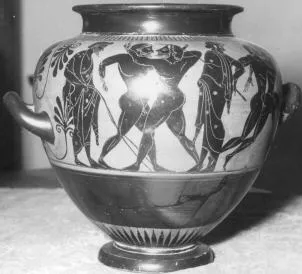 STAMNOS (ATHENIAN, BLACK-FIGURE)