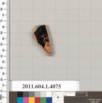 Terracotta fragment of a kylix (drinking cup)