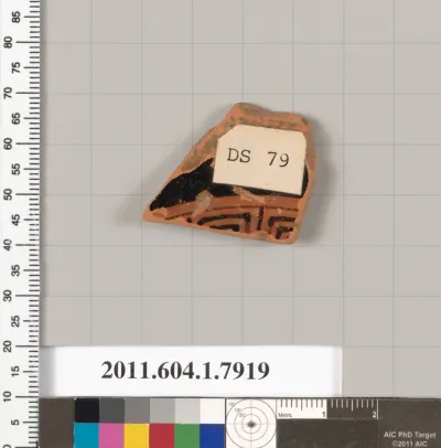 Terracotta fragment of a kylix (drinking cup)