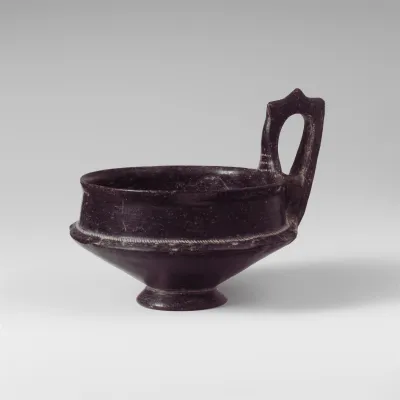 Terracotta kyathos (single-handled cup)