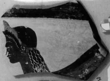 SKYPHOS, FRAGMENT (ATHENIAN, BLACK-FIGURE)