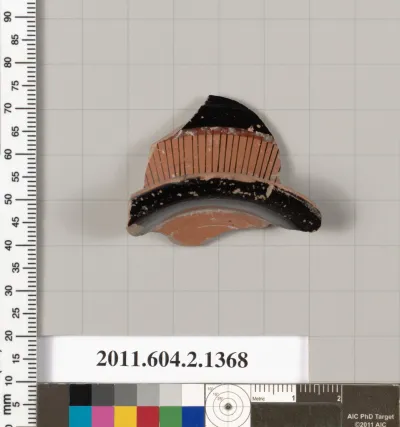 Terracotta fragment of a skyphos (deep drinking cup)