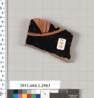 Terracotta fragment of a kylix (drinking cup)