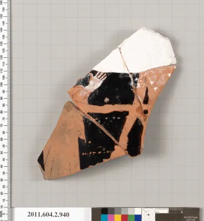 Terracotta fragment of a bell-krater (bowl for mixing wine and water)