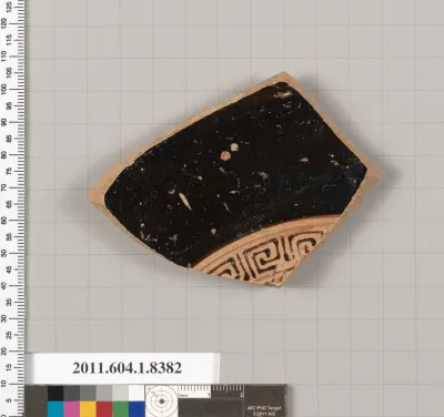 Terracotta fragment of a kylix (drinking cup)