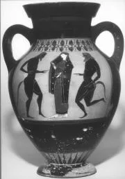 AMPHORA, BELLY, TYPE B (ATHENIAN, BLACK-FIGURE)