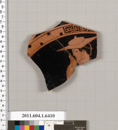 Terracotta fragment of a kylix (drinking cup)