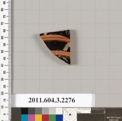 Terracotta fragment of a kylix (drinking cup)