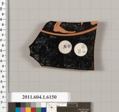 Terracotta fragment of a kylix (drinking cup)