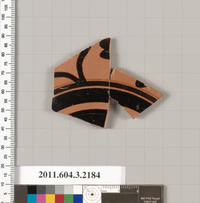 Terracotta fragment of a kylix (drinking cup)
