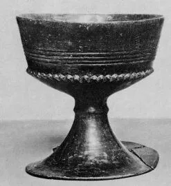 CHALICE (ETRUSCAN, BUCCHERO)