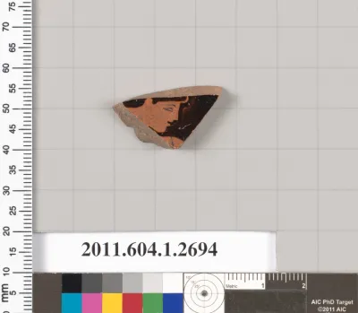 Terracotta fragment of a kylix (drinking cup)