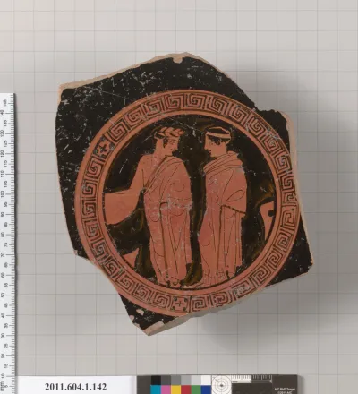 Terracotta fragment of a kylix (drinking cup)