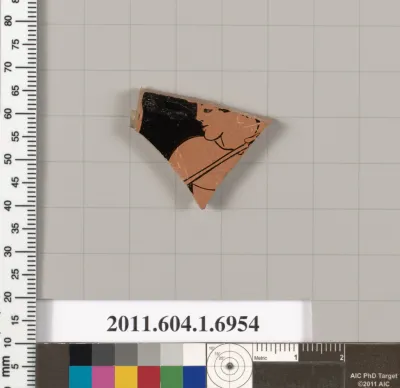 Terracotta fragment of a kylix (drinking cup)