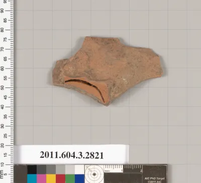 Terracotta fragment of an undetermined shape