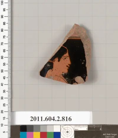 Terracotta fragment of a bell-krater (bowl for mixing wine and water)