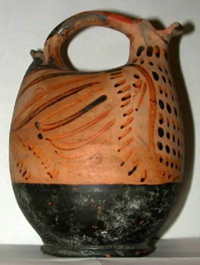 vase plastique ; askos