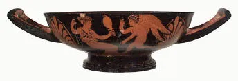 CUP, STEMLESS (ATHENIAN, RED-FIGURE)