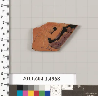 Terracotta fragment of a kylix (drinking cup)