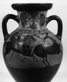 AMPHORA, NECK (ATHENIAN, BLACK-FIGURE)