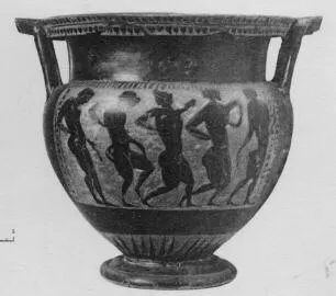 KRATER, COLUMN (ATHENIAN, BLACK-FIGURE)