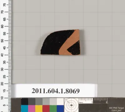 Terracotta fragment of a kylix (drinking cup)
