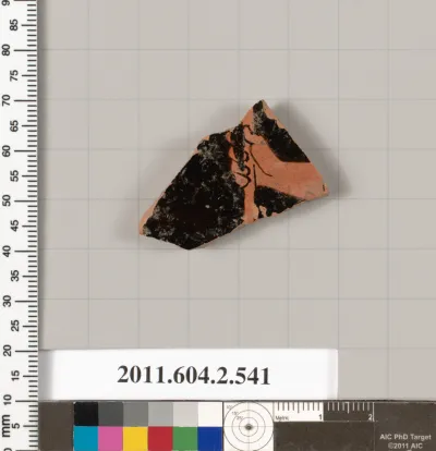 Terracotta fragment of a column-krater (bowl for mixing wine and water)