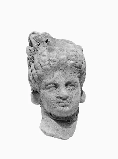 Head with Melon Coiffure and Wreath