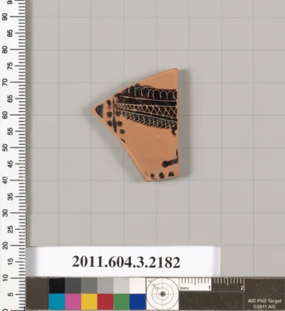 Terracotta fragment of a kylix (drinking cup)