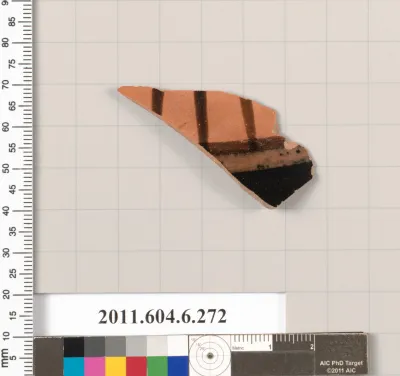 Terracotta fragment of a lekanis (dish)?