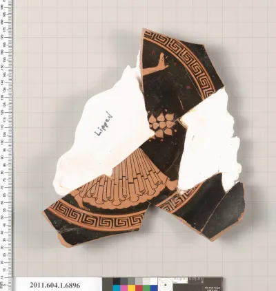 Terracotta fragment of a kylix (drinking cup)