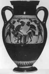 AMPHORA, BELLY, TYPE B (ATHENIAN, BLACK-FIGURE)
