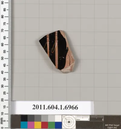 Terracotta fragment of a kylix (drinking cup)