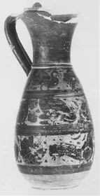 OINOCHOE (ETRUSCO-CORINTHIAN, BLACK-FIGURE)