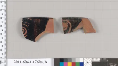 Terracotta rim fragments of kylikes(drinking cups)