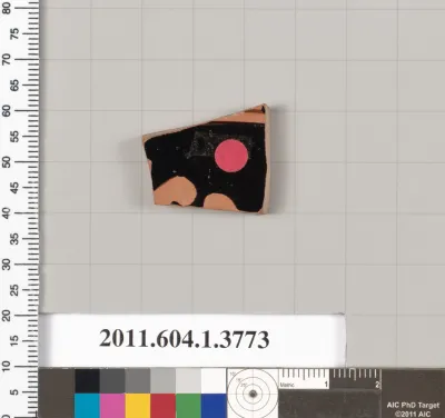 Terracotta fragment of a kylix (drinking cup)