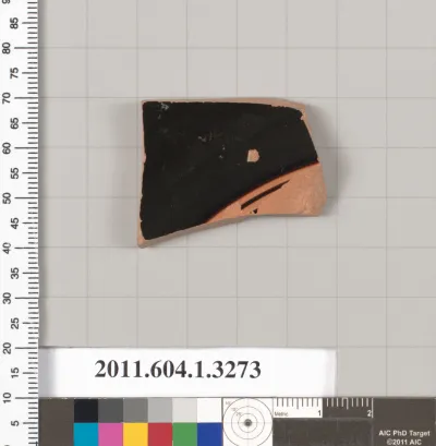 Terracotta fragment of a kylix (drinking cup)