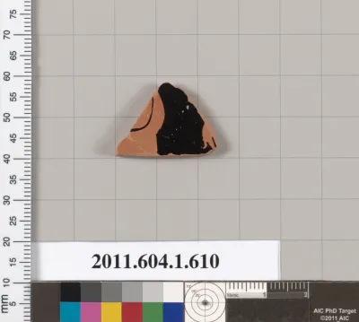 Terracotta fragment of a kylix (drinking cup)