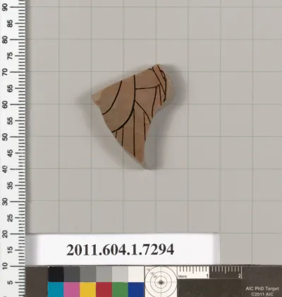 Terracotta fragment of a kylix (drinking cup)
