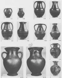 AMPHORA, BELLY (ETRUSCAN, BUCCHERO)