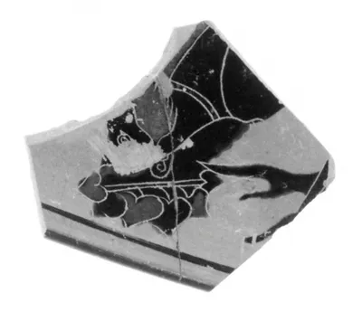 Attic Black-Figure Eye Cup Fragment