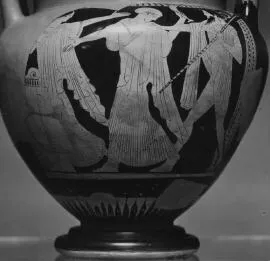 KRATER, COLUMN (ATHENIAN, RED-FIGURE)